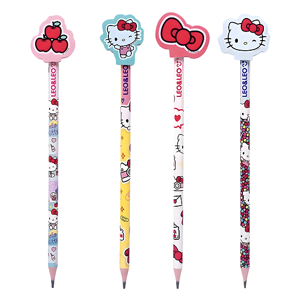 lápis Preto C/Borrcha Hello Kitty LeoLeo