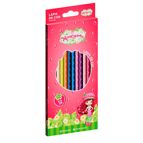 Lápis de cor 12 unidades Moranguinho Skypaper