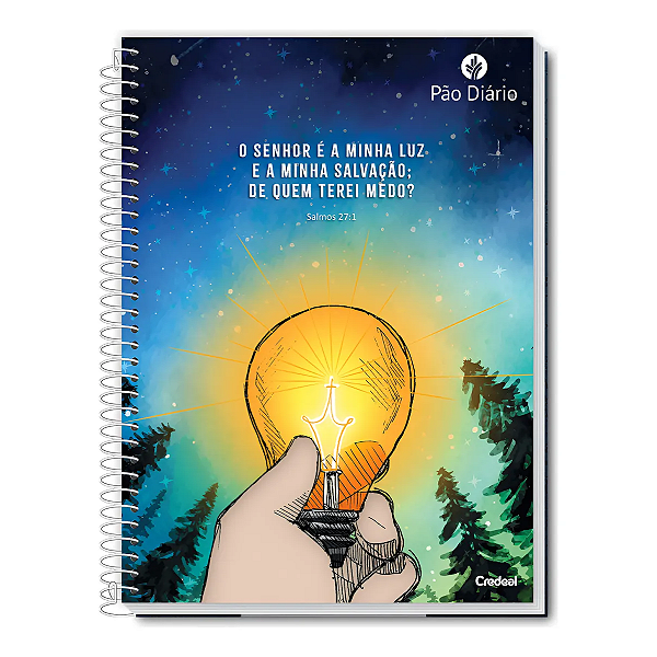 Caderno Espiral Capa Dura Pão Diário 10Mat/160fls Credeal