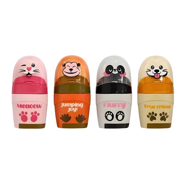 Apontador C/Borracha Faces Molin