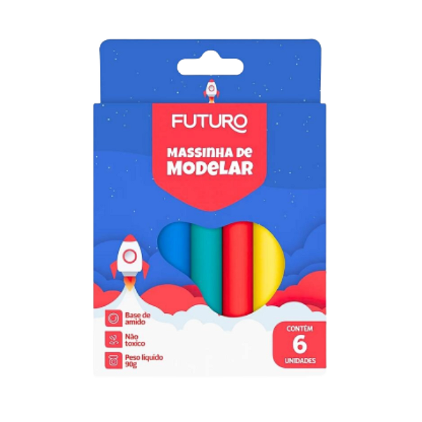 Massinha de Modelar C/6 Cores Futuro