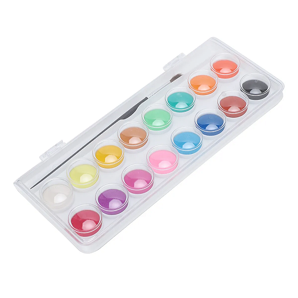 Aquarela Com 16 Cores C/Pince Futuro