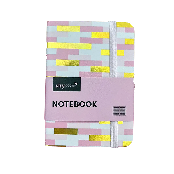 Caderno Costurado A7 Mini 80 folhas Notebook Skypaper