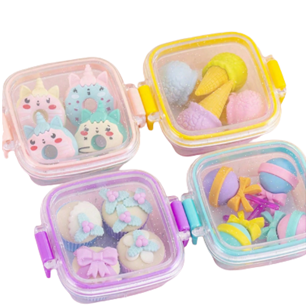 Borracha Com 4 Peças Cute Food Skypaper