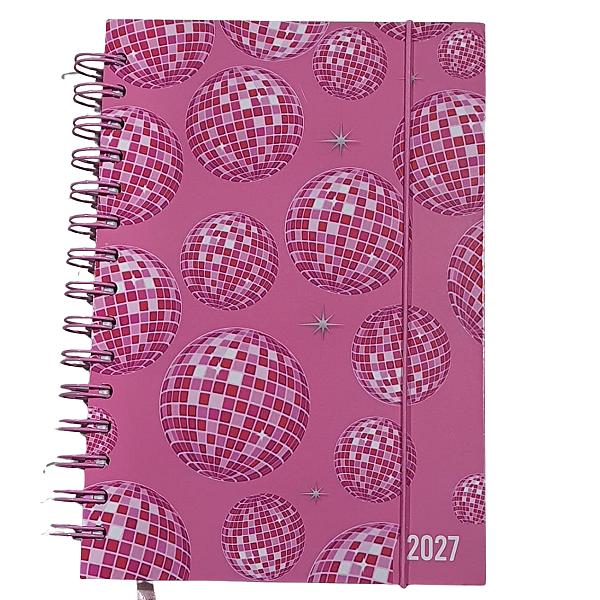 Agenda 2027 Rosa 15X21Cm 336FLS Amigold