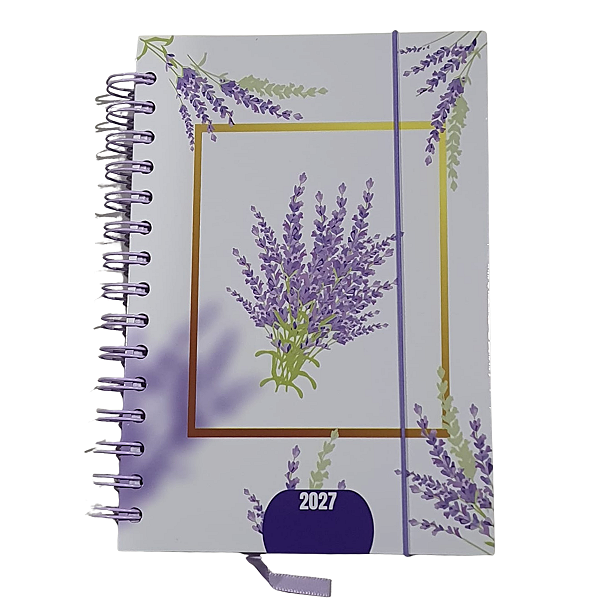 Agenda Capa dura 14.5X21Cm 336 FLS Lilás 2027 Amigold
