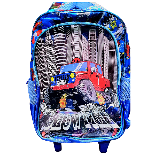Kit Mochila+Lancheira+Estojo Carro Show Time Vivasol