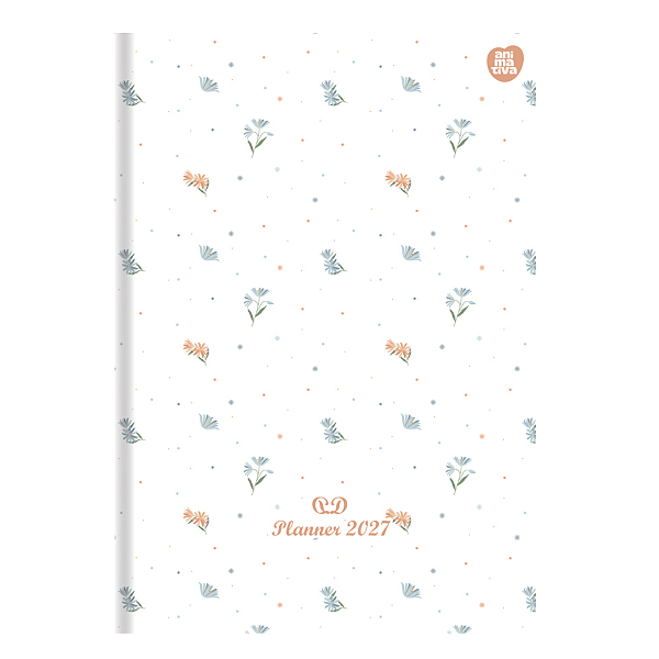 Planner Anual Grampeado Capa Flexível 2027 20fls Animativa