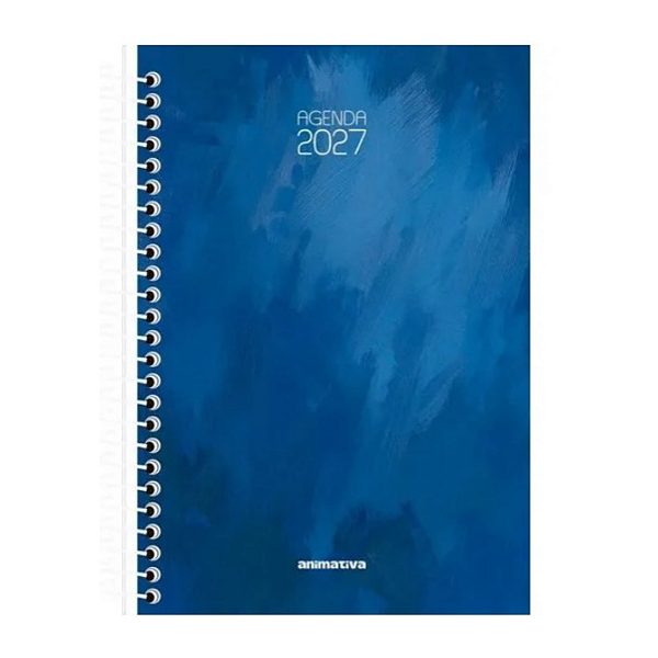 Agenda Espiral Capa dura 1/4 Clean 2027 200Fls Animativa