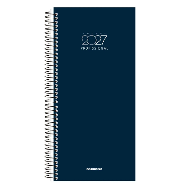 Agenda Espiral Capa dura Profissional 2027 204 folhas Animativa