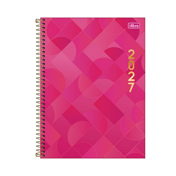 Agenda Espiral Cd Universitário Spot Feminina 2027 200fls Tilibra