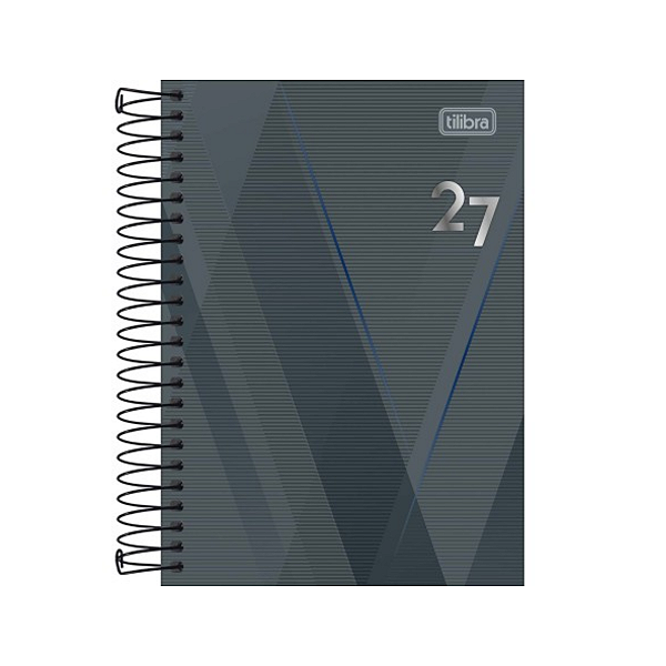 Agenda Espiral Capa dura 1/4 Spot Masculino 2027 200fls Tilibra