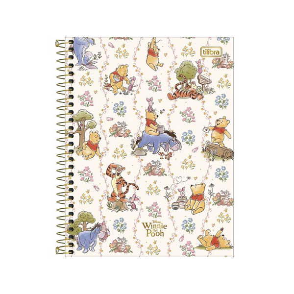 Caderno Espiral Universitário Capa dura Pooh 01MAT/80fls Tilibra