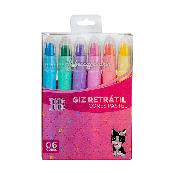 Giz Retrátil Cores Pastel Rebecca Bonbon Skypaper