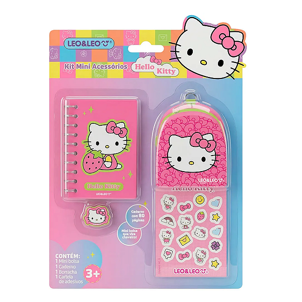 Kit Mini Acessórios Hello Kitty LEOLEO