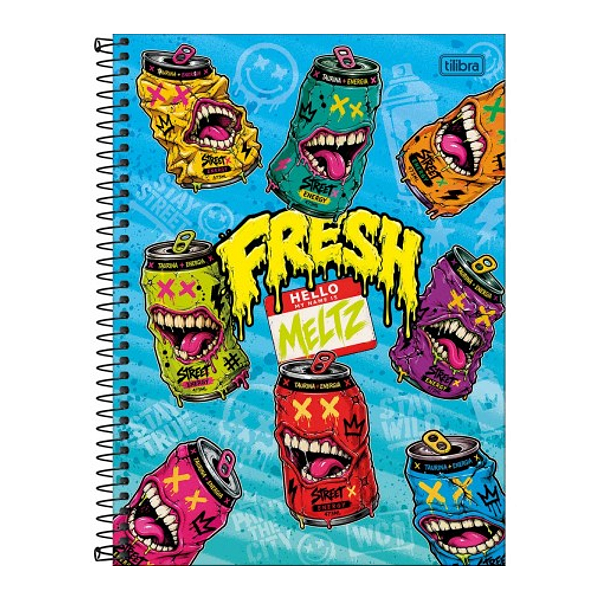 Caderno Espiral CD Universitário MELTZ 10Mat/160fls Tilibra