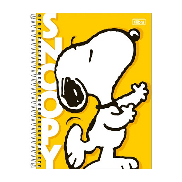Caderno Espiral CD Snoopy 10Mat/160fls Tilibra