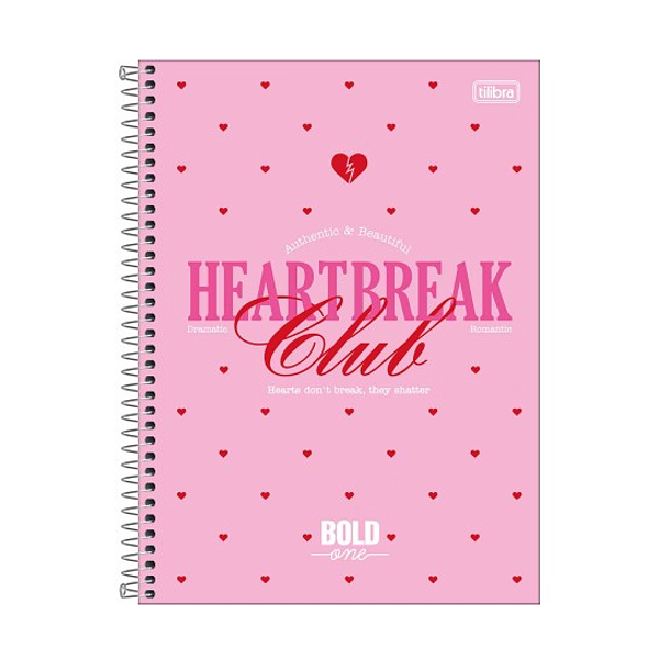 Caderno Espiral Universitário CD BOLD ONE 10Mat/160fls Tilibra
