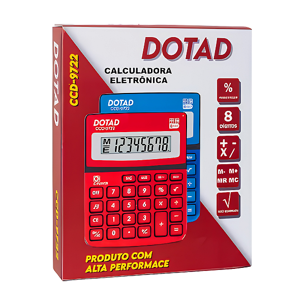 Calculadora Eletrônica 8dig Ccd-9722 Dotad