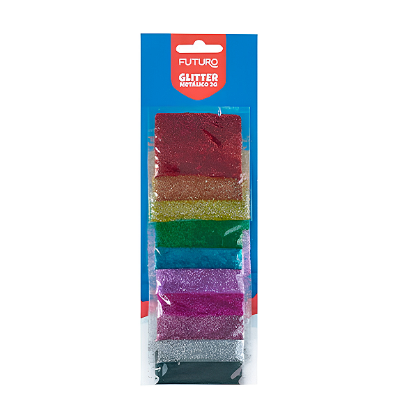 Glitter Metálico 2g Com 6 Cores futuro