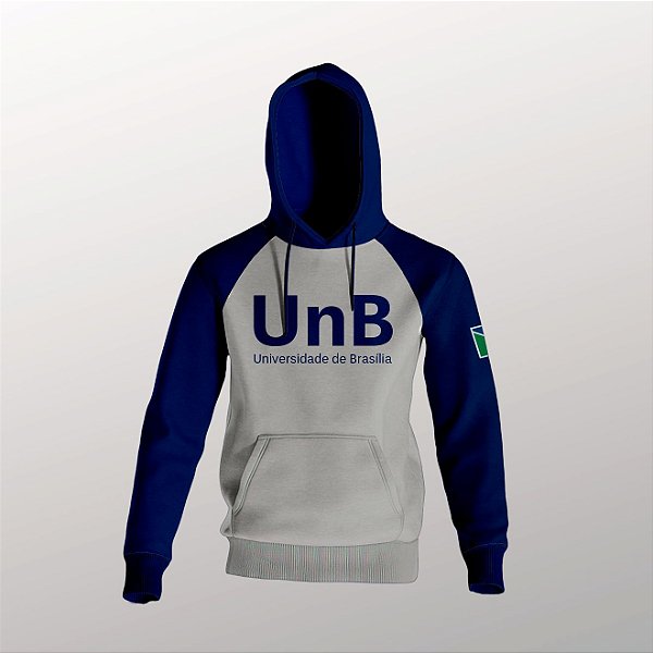 Moletom UnB - Cinza e Azul Marinho