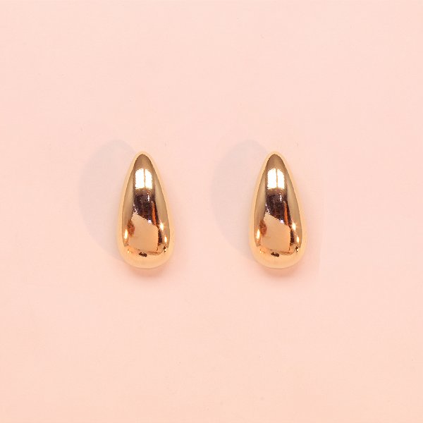 Brinco com Design de Gota Folheado a Ouro 18k