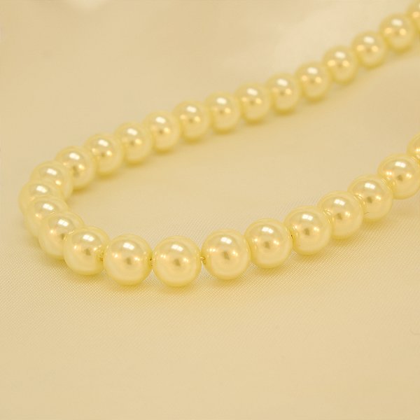 Gargantilha de Pérolas Folheada a Ouro 18k