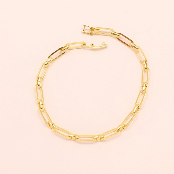 Pulseira de Elo Cartier Folheado a Ouro Folheado 18k