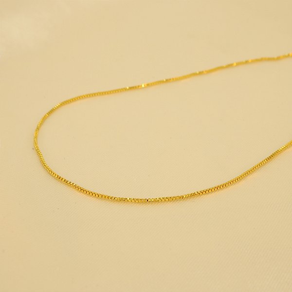 Corrente Veneziana Folheado a Ouro 18k
