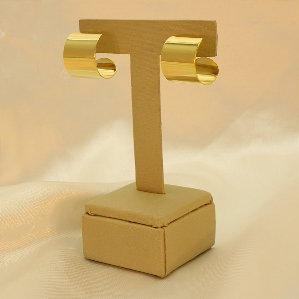 Brinco Argola Banhado a Ouro 18k