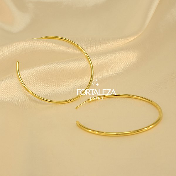 Brinco Argola Banhado a Ouro 18k