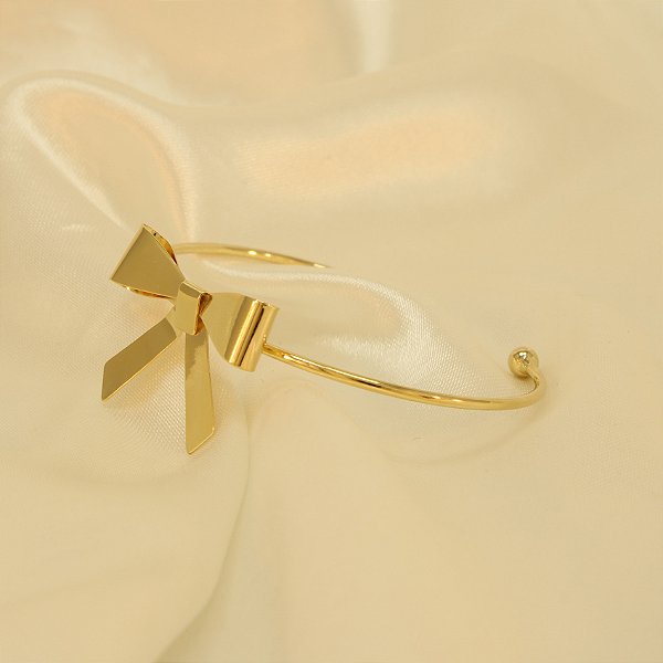 Bracelete de Laço Folheado a Ouro 18k