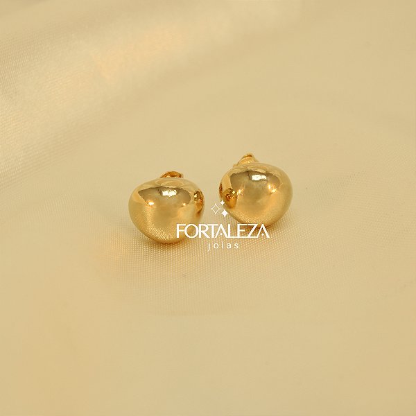 Brinco com Design de Gota Largo Banhado a Ouro 18k