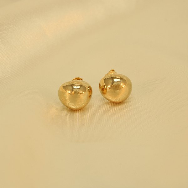 Brinco com Design de Gota Banhado a Ouro 18k