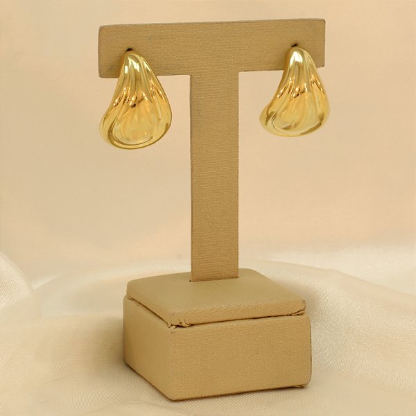Brinco de Gota Folheado a Ouro 18k
