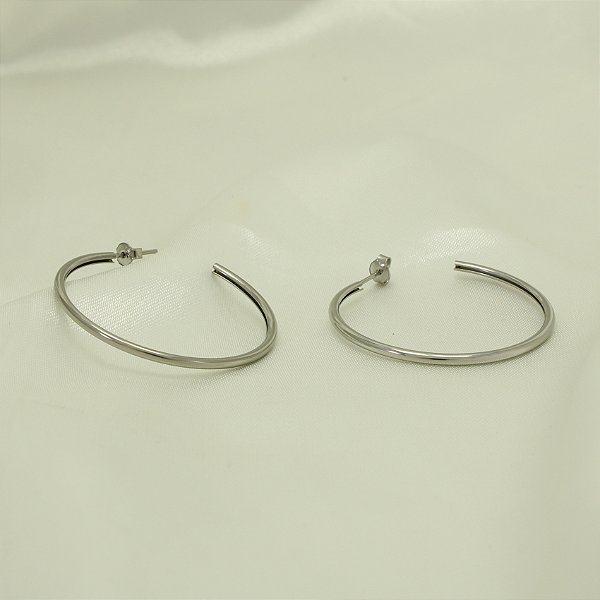 Brinco Argola em Aço Inox