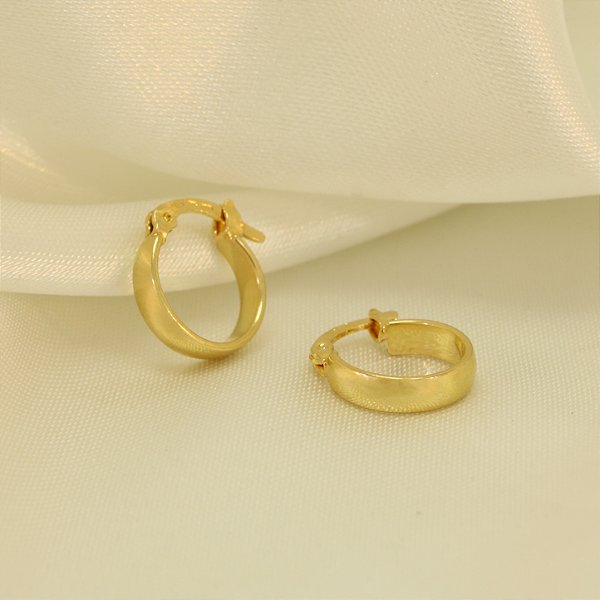 Brinco Argola Pequena Banhado a Ouro 18k