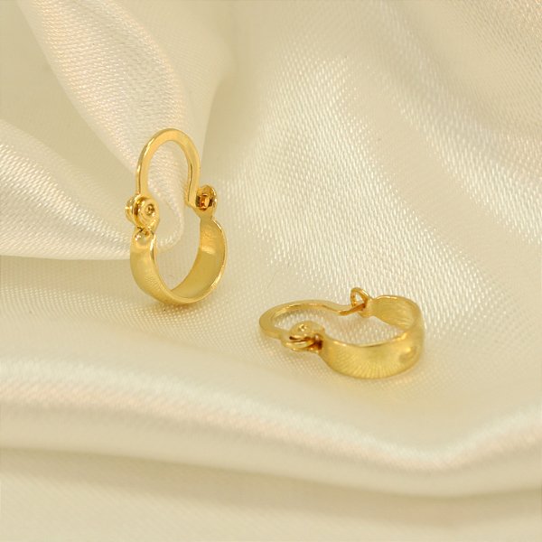 Brinco Argolinha Banhado a Ouro 18k