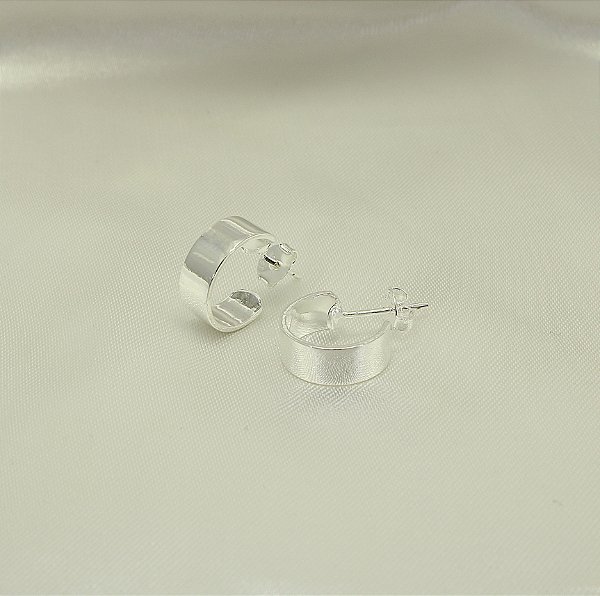 Brinco Argola Banhado a Prata 925