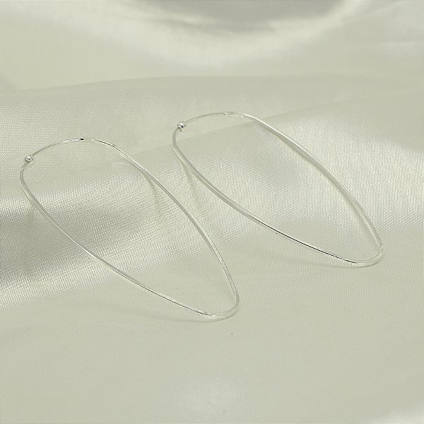 Brinco Argola Banhado a Prata 925