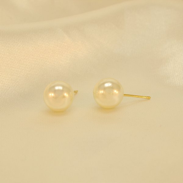 Brinco de Pérola Banhado a Ouro 18k