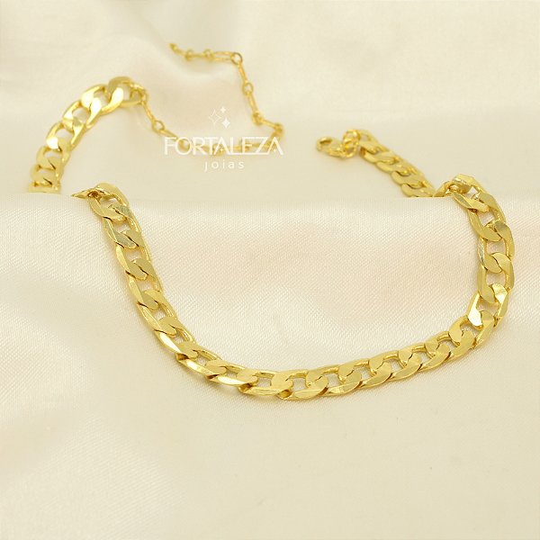 Choker de Elo Groumet Banhado a Ouro 18k