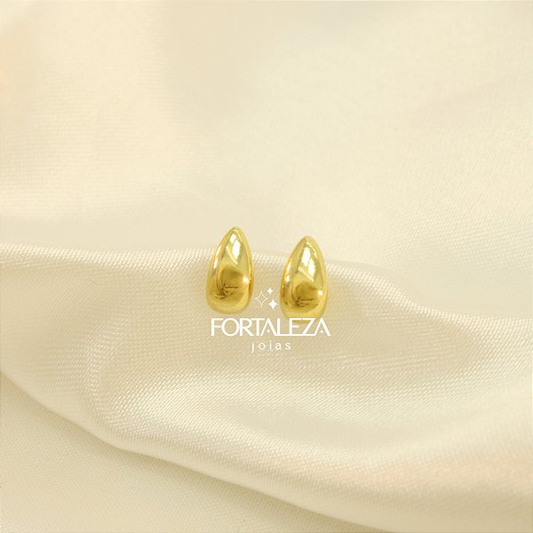 Brinco de Gota Banhado a Ouro 18k