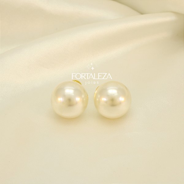 Brinco de Pérola Banhado a Ouro 18k