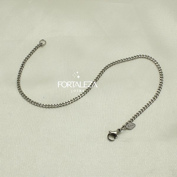 Pulseira de Elo Groumet em Aço Inox