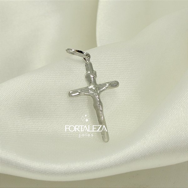 Pingente Jesus Cristo Crucificado em Aço Inox