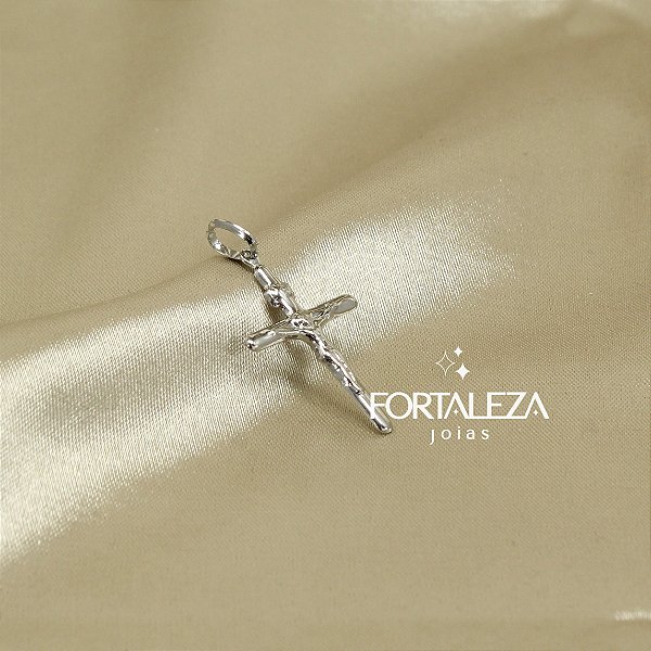 Pingente Jesus Cristo Crucificado em Aço Inox