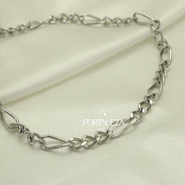 Pulseira Fígaro em Aço Inox
