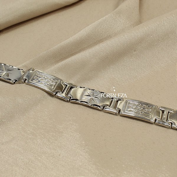 Pulseira Trabalhada em Aço Inox