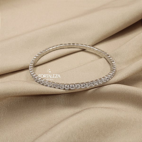 Pulseira Riviera Cravejada com Zircônia em Prata 925